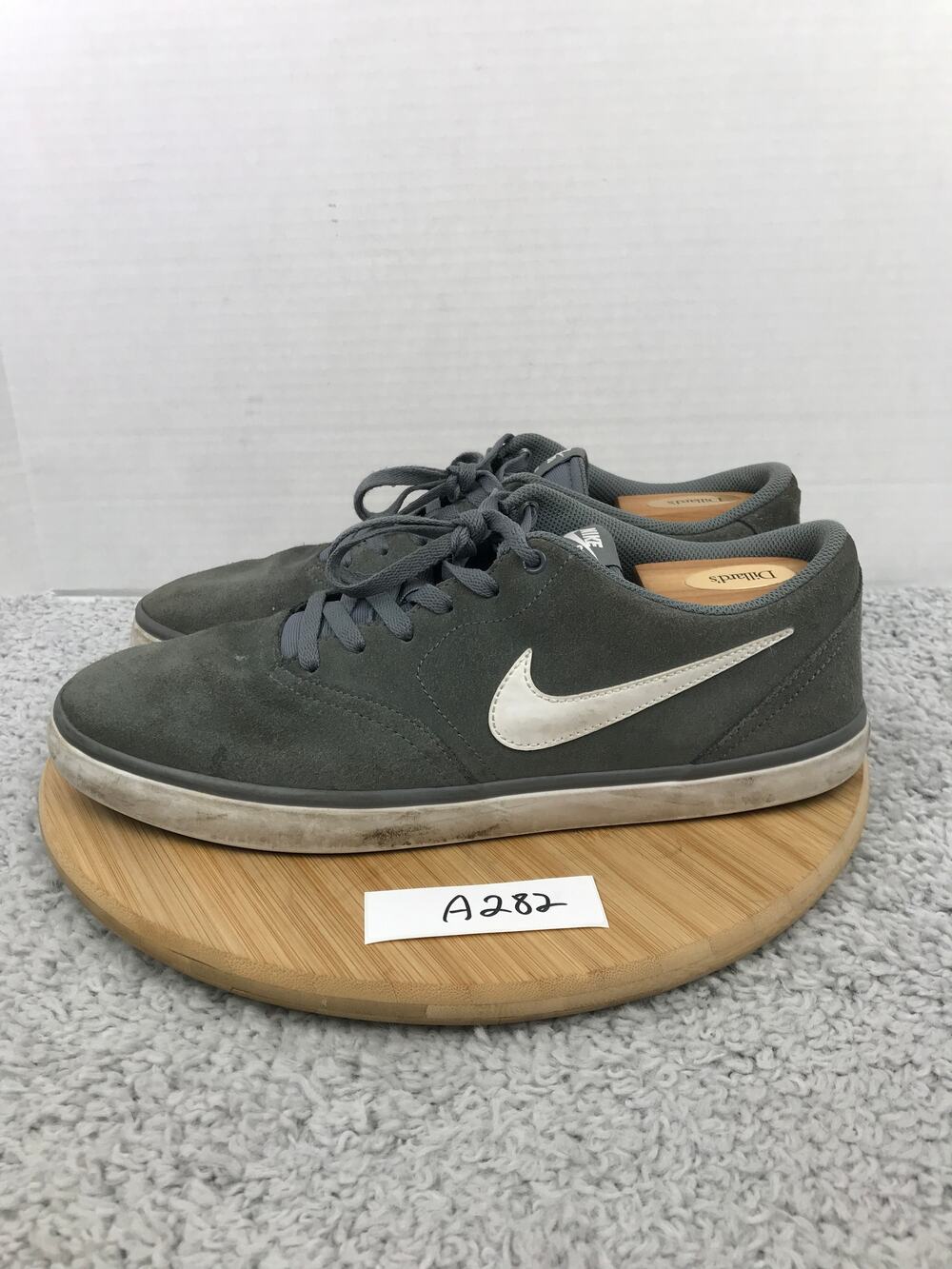 Nike Mens 13 SB Check Solar Cool Grey Athletic Gym Simple Skateboarding Shoe
